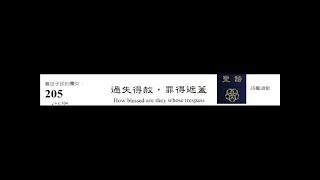PCT 2009 聖詩合唱 205 過失得赦,罪得遮蓋