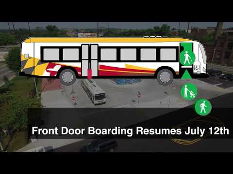 MDOT MTA Resumes Front Boarding