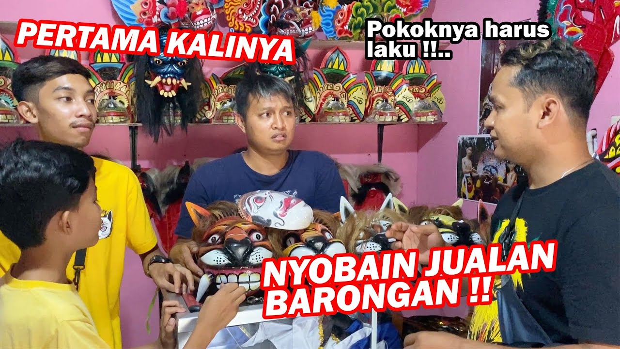 PERTAMA KALINYA !! nyobain jualan Barongan di pinggir jalan