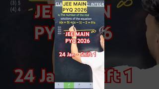 Q) The number of the real solutions of the equation x|x+3|+|x−1|−2=0 is #jee2026 #maths #jeeadvan