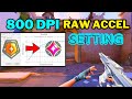 Raw Accel Valorant Settings 800 Dpi | Raw Accel Setting valorant