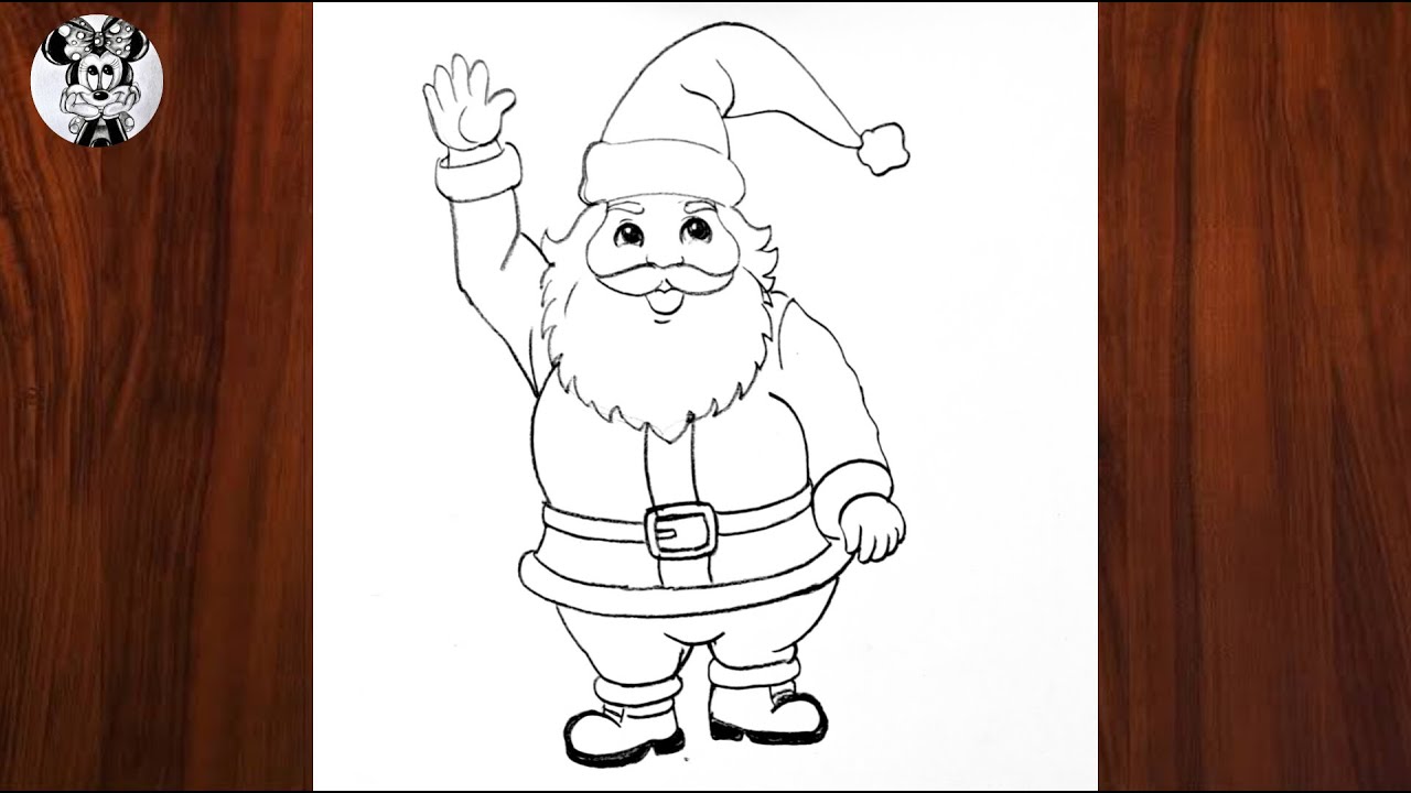 How To Draw Santa Claus 🎅 | Santa Claus Pencil Drawing | Christmas Drawings