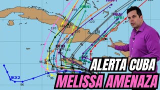 Melissa amenaza al oriente de Cuba, llegaría como huracán intenso 