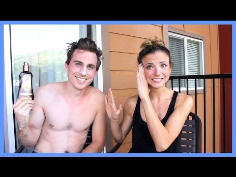 DOES TANNING LOTION REALLY WORK? FT. LANDON AUSTIN