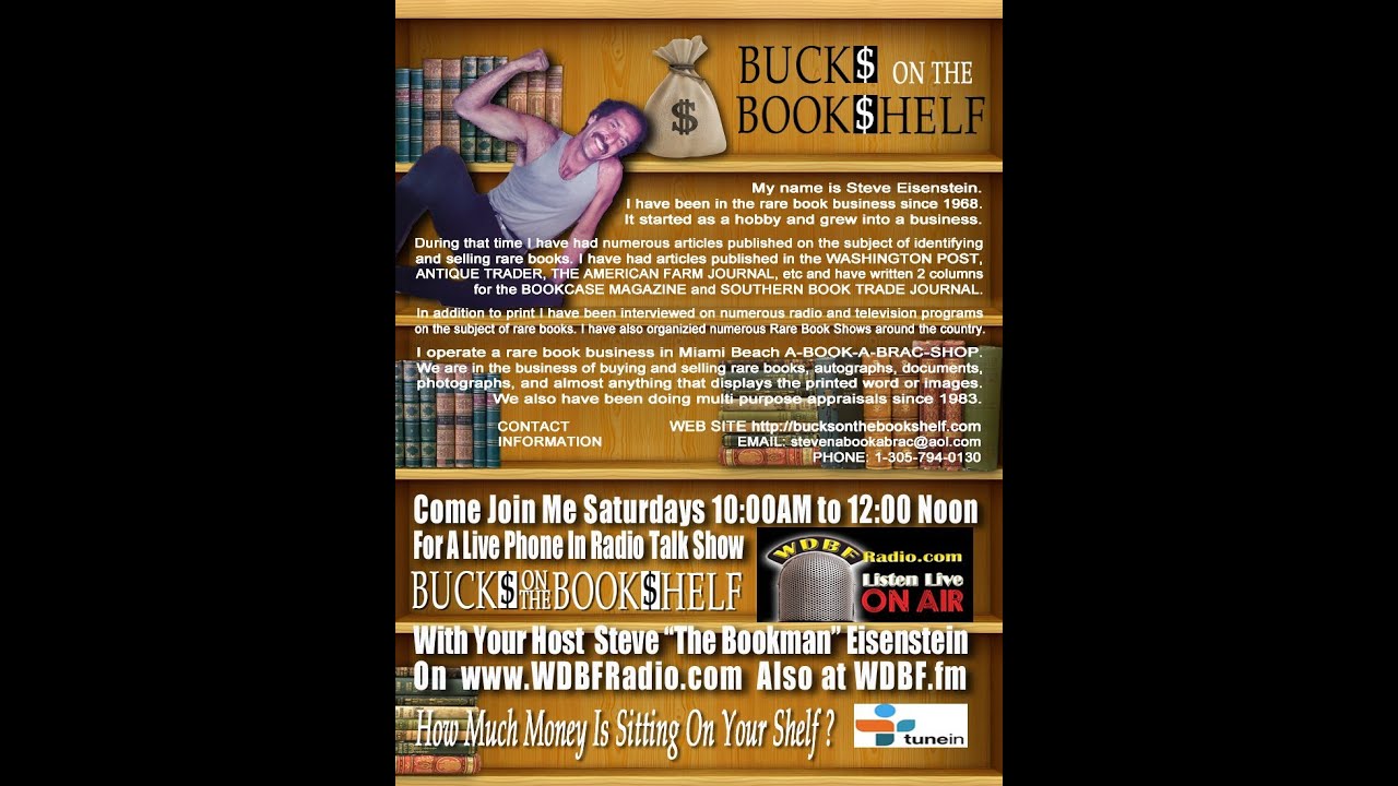 Buck$ on the Book$helf with Steve "the bookman"Eisenstein