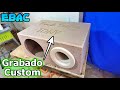 Primer Grabado Custom en Cajón para Subwoofer 12" | EBAC