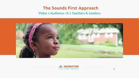 The Sounds First Approach