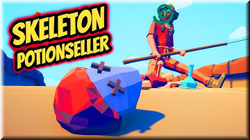 Skeleton Potionseller(aka Skeleton Larry) vs Every Unit(Almost) +Bonus(1/2) - TABS ORIGINAL MODS