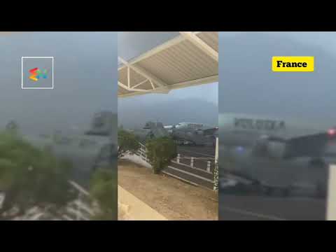 Planes are falling apart! A severe storm has hit France's Corsica, Ajaccio Airport! - Ajaccio orages