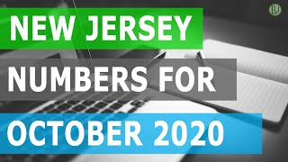 NEW JERSEY - PICK 3 & PICK 4 STATISTICAL NUMBER GUIDE FOR THE MONTH OF OCTOBER 2020