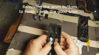 SAAB 900 Classic Convertible, Window switch unit restore.