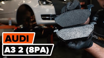 Hoe een remblokken vooraan vervangen op een AUDI A3 2 (8PA) [HANDLEIDING AUTODOC]