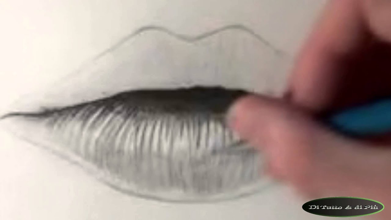Disegnare Labbra A Matita Draw Lip Pencil 2 Youtube