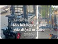 Xe điện chở hàng 500kg 48v kết hợp với giàn giáo điện 5 m điện 220 tải 200 kg