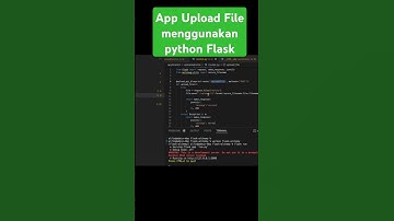 App Upload File Menggunakan Python Flask #python #coding #backend