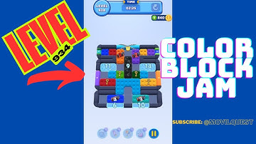 Color Block Jam Level 934 Walkthrough / Solution