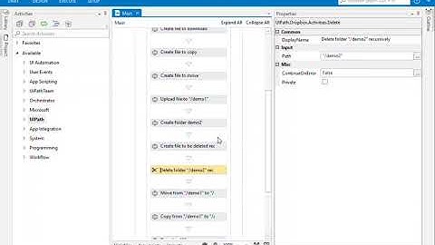 UIPath PowerUp Automation Dropbox Activities