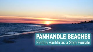 PANHANDLE BEACHES &amp; Florida&#39;s only LAVENDER FARM || Solo Female // Vanlife USA Roadtrip Ep.13