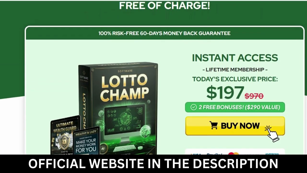 LOTTO CHAMP - (( BE CAREFUL !! )) - Lotto Champ Review - LottoChamp Reviews  - Lotto Champ Software