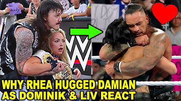 Why Rhea Ripley Hugged Damian Priest on WWE RAW as Dominik Mysterio & Liv Morgan React to New Couple