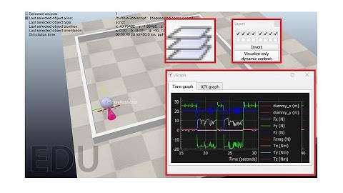 Force Sensor and Visibility Layers in CoppeliaSim