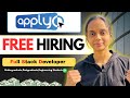 Full Stack Developer Internship | Applyo | Engineering Students Internship | Multi Atoms