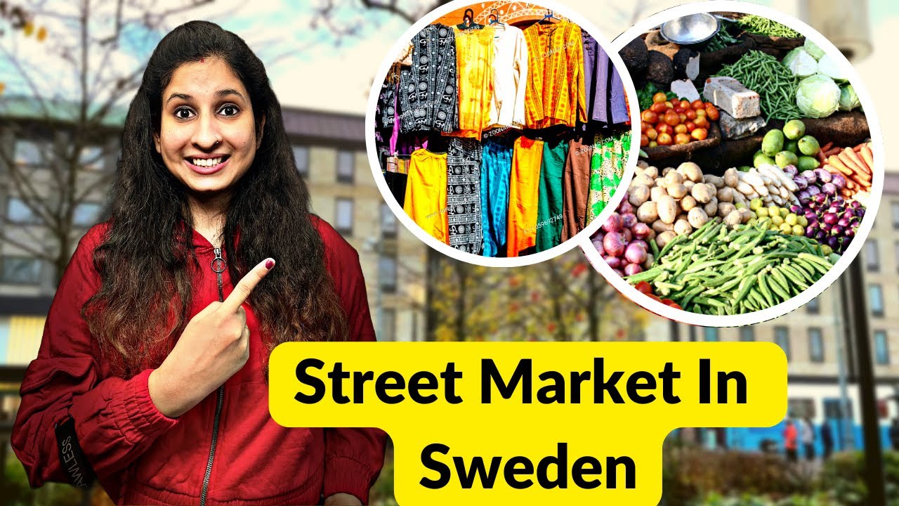 Indian couple in Europe | Europe me India Jaisi Market | Sweden