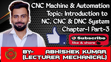 Introduction to NC,CNC & DNC(Ch.1, Part-3_CNC MACHINE & AUTOMATION_Mech_6th_Sem_UPBTE