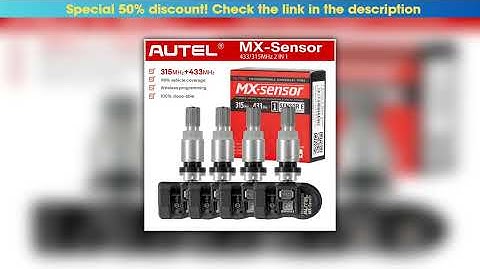 Hands-on AUTEL MX Sensor 315MHz 433MHz 2 in 1 Universal TPMS Sensor Tire Pressure Monitoring System