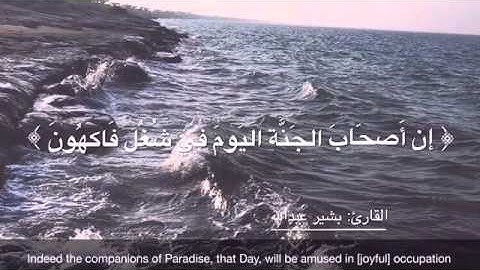 أصحاب الجنه ... القارئ بشير عبدالله