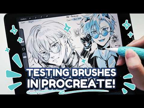 Playing with Brushes in Procreate! | Real time Sketching session~