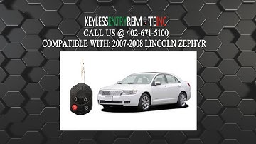 How To Replace Lincoln Zephyr Key Fob Battery 2006
