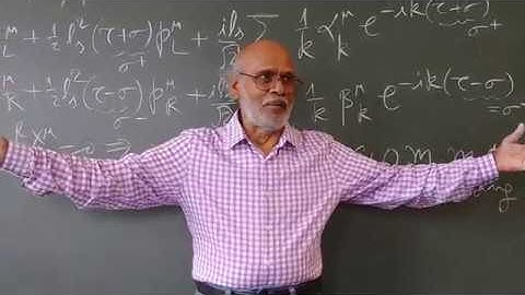 String Theory Lecture - 11 Part - 5/9 by Daya Shankar Kulshreshtha at the Univ. of Oldenburg