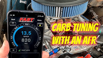 How to Tune an Edelbrock Carburetor with an AFR Gauge