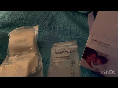 Test out mom cozy milk storage bags with me 🤍 #momsoftiktok #momlife , Mom  Cozy Pumps