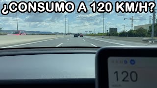 Prueba de consumo a 120 km/h con un TESLA Model 3 Standard