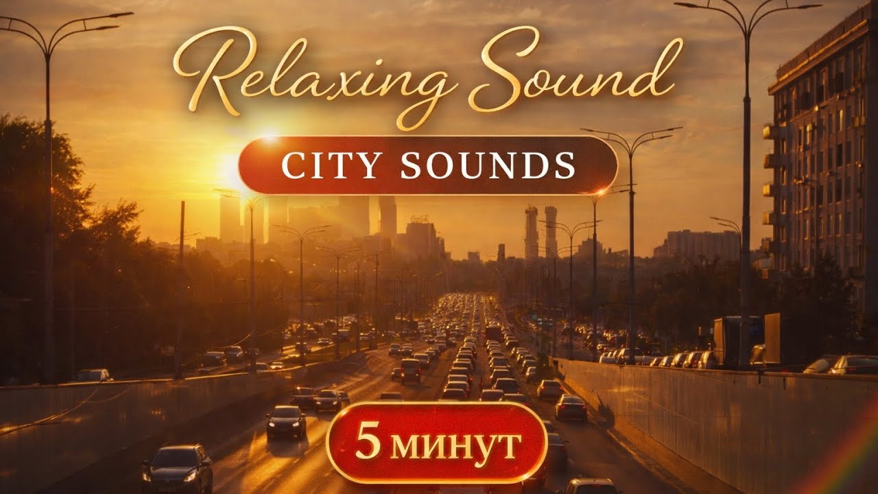 Relaxing City Sounds 🌆 | 5 Minutes of Calm Urban Ambience for Relax & Focus #relaxingsounds #relax 
