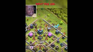 unexpected 200 iQ QUEEN move 😲 l Clash of Clans l #clashofclans #shorts #clashon