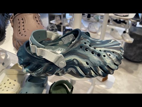 Crocs Echo Marbled Clog (Black Sand/ Multi) - Style Code: 208454