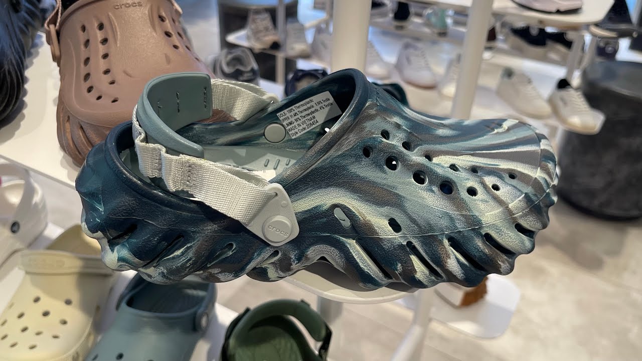 Crocs Echo Marbled Clog (Black Sand/ Multi) - Style Code: 208454