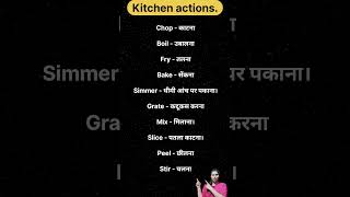 "Essential Kitchen Action Words: Master Your Culinary Vocabulary"