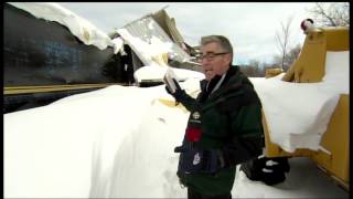 Buffalo snow buckles factory roof