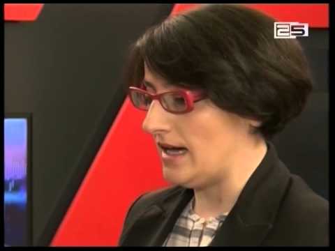 „ტელეარხი 25“-ის საინფორმაციო სამსახურის  ირინა ყურუა უხელმძღვანელებს