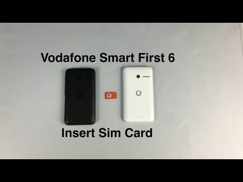How to put sim card in Vodafone Smart First 6