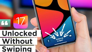 How To Remove Sipe Up To Unlock iPhone | Remove Swipe Up After Face ID Unlock Resimi