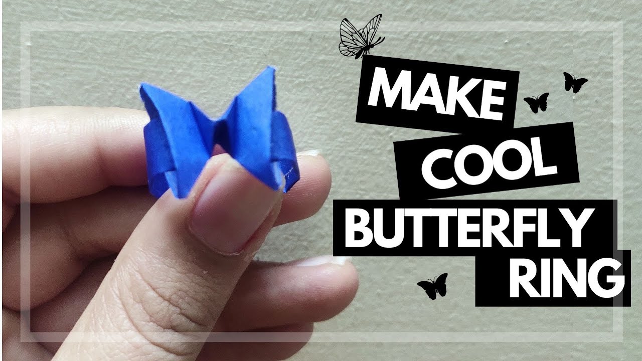 How to make an origami butterfly ring - B+C Guides