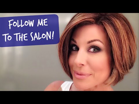 New Haircut And Color At The Salon Youtube