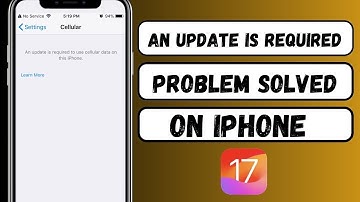 Fixed: An Update is Required to Use Cellular Data on this iPhone! iOS 17