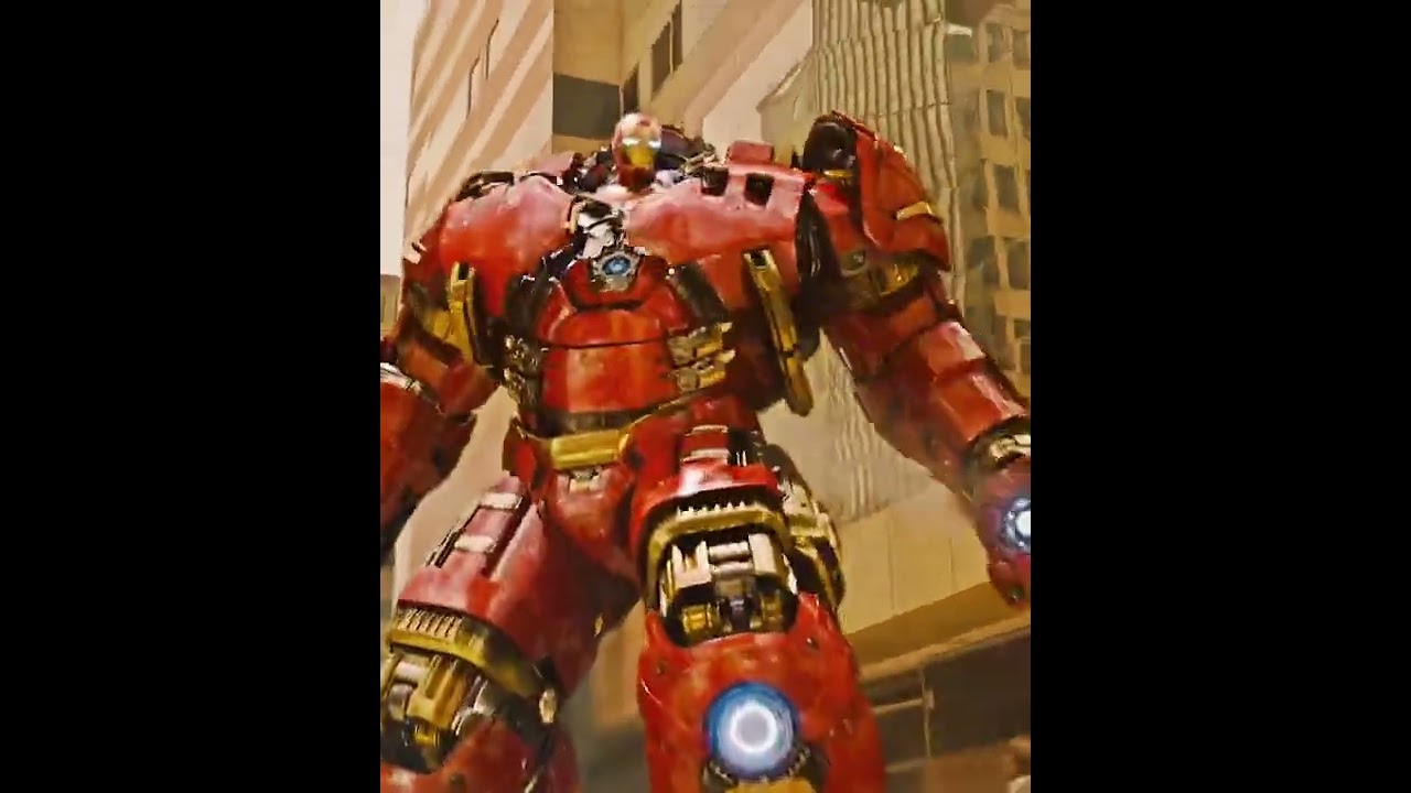 Hulk Vs Hulkbuster!⚡Tony Stark RDJ Awesome Status 💯💯#ironman #attitudestatus #shorts 🎧🎶