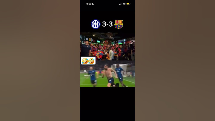 Inter Barcellona 4-3 tifosi Reaction